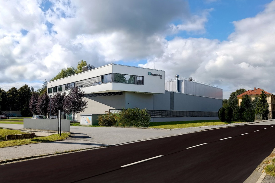 ©Fraunhofer IWU: Das Forschungszentrum Zittau nach der Erweiterung.
